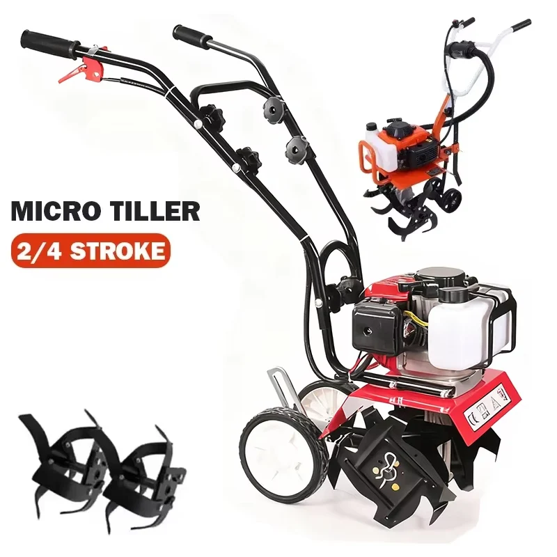 Farming Equipment For Agriculture - Mini Cultivador a Gasolina Elétrico, Motocultivador