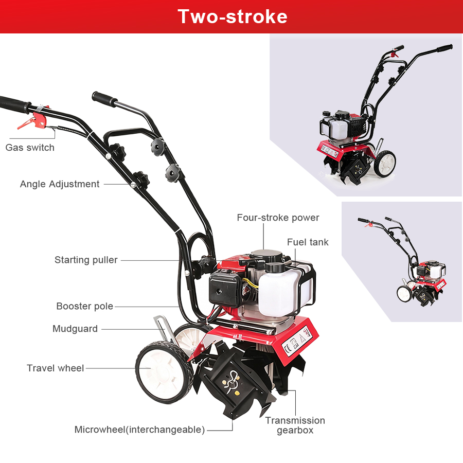 Microcultivador a Gasolina Tun - Farming Equipment For Agriculture avaliação e preço