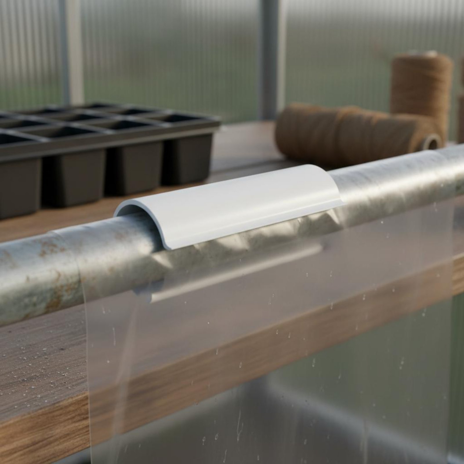 32 Peças de Clipe para Estufa  - Greenhouse Plastic Film avaliação e preço