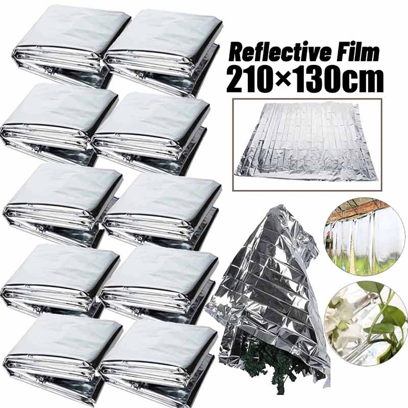 1-10 pçs jardim prata mylar fi - Greenhouse Plastic Film avaliação e preço